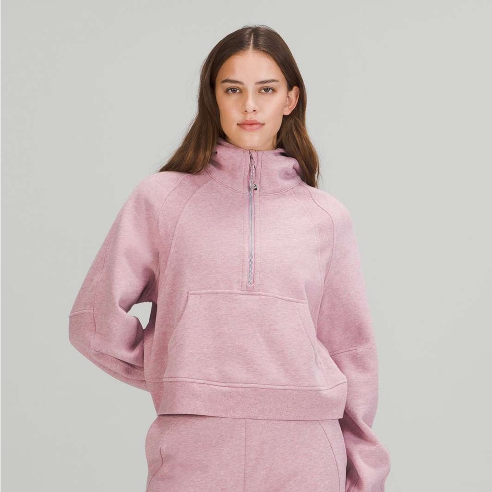 Lululemon crop scuba half zip M/L